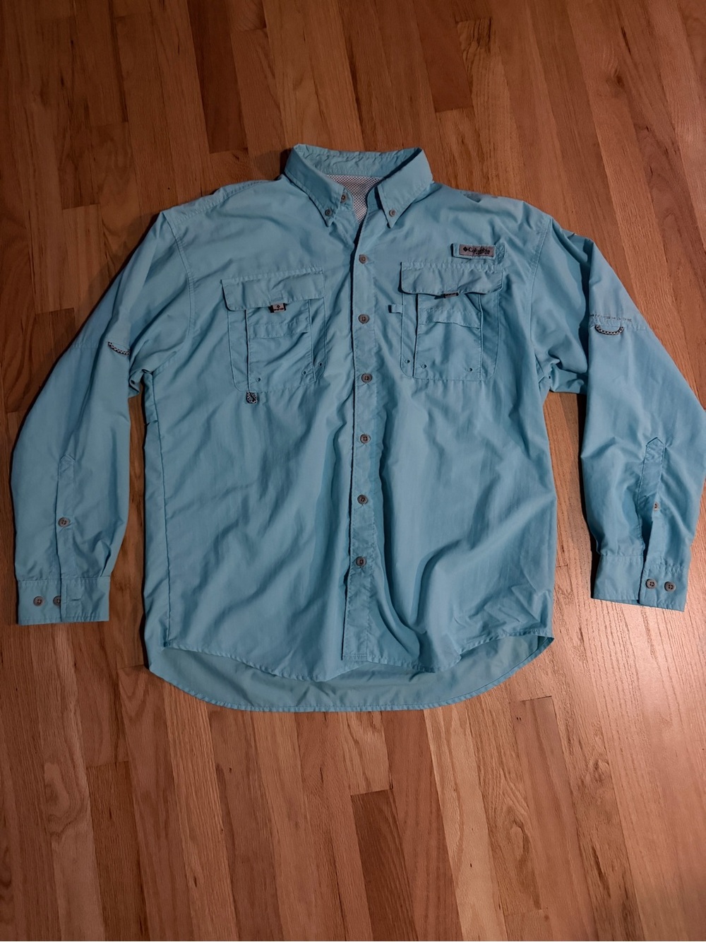 Columbia Men's Large PFG Bahama II Long Sleeve Fishing Shirt Omni shade